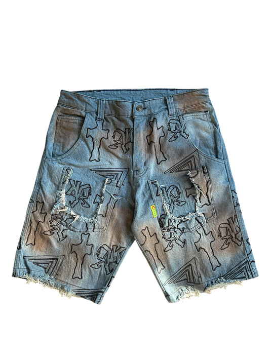 Dirty Denim Shorts